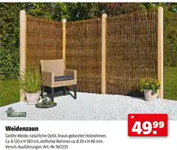 Hagebau Mr. gardener weidenzaun Angebot