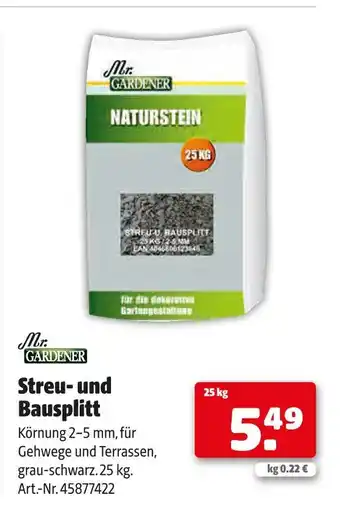 Hagebau Mr. gardener streu- und bausplitt Angebot