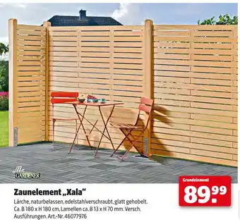 Hagebau Mr. gardener zaunelement „xala“ Angebot