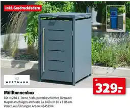 Hagebau Westmann mülltonnenbox Angebot