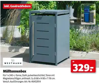 Hagebau Westmann mülltonnenbox Angebot