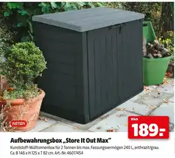 Hagebau Keter aufbewahrungsbox store it out max Angebot