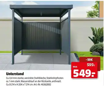 Hagebau Unterstand Angebot