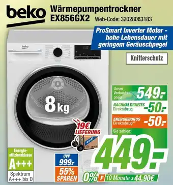 Expert Beko wärmepumpentrockner ex856gx2 Angebot