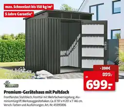 Hagebau Mr. gardener premium-gerätehaus mit pultdach Angebot