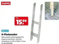 Hagebau Gecco h-pfostenanker Angebot