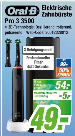 Expert Oral-b elektrische zahnbürste pro 3 3500 Angebot