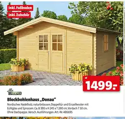 Hagebau Mr. gardener blockbohlenhaus donau Angebot