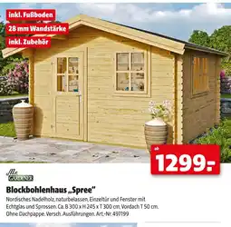 Hagebau Mr. gardener blockbohlenhaus „spree“ Angebot