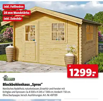 Hagebau Mr. gardener blockbohlenhaus „spree“ Angebot