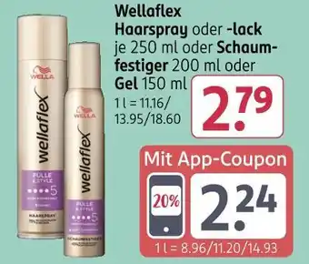 Rossmann Wellaflex haarspray oder -lack Angebot