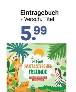 Rossmann Ideenwelt eintragebuch Angebot