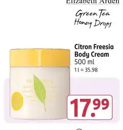 Rossmann Elizabeth arden body cream Angebot