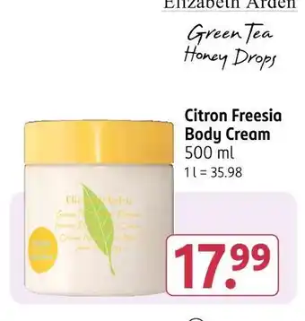 Rossmann Elizabeth arden body cream Angebot