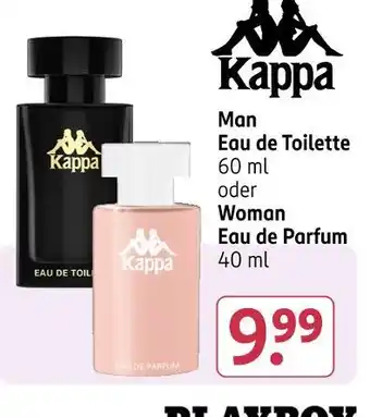 Rossmann Kappa man eau de toilette oder woman eau de parfum Angebot