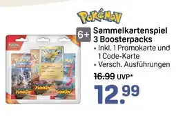 Rossmann Pokémon sammelkartenspiel 3 boosterpacks Angebot