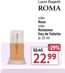 Rossmann Laura biagiotti roma oder rosa oder romamor eau de toilette Angebot