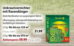 Kiebitzmarkt Hack unkrautvernichter mit rasendünger Angebot