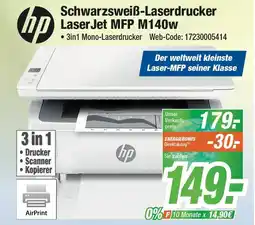 Expert Hp schwarzweiß-laserdrucker laserjet mfp m140w Angebot