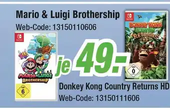 Expert Mario & luigi brothership oder donkey kong country returns hd Angebot