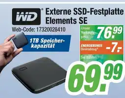 Expert Wd externe ssd-festplatte elements se Angebot