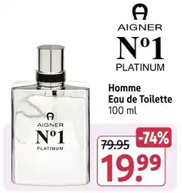 Rossmann Aigner homme eau de toilette Angebot