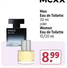 Rossmann Mexx man eau de toilette oder woman eau de toilette Angebot