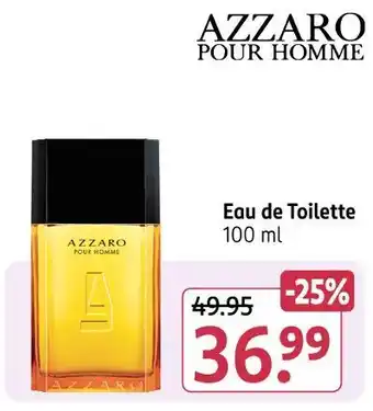 Rossmann Azzaro pour homme eau de toilette Angebot