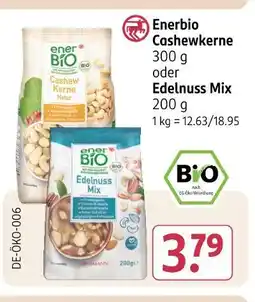 Rossmann Enerbio cashewkerne oder edelnuss mix Angebot