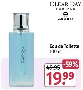 Rossmann Aigner clear day for men eau de toilette Angebot