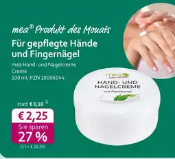 Mea Mea hand- und nagelcreme Angebot