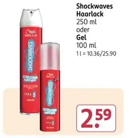 Rossmann Wella shockwaves haarlack oder gel Angebot