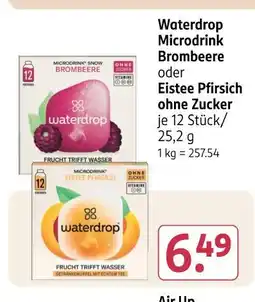 Rossmann Waterdrop microdrink brombeere oder eistee pfirsich ohne zucker Angebot