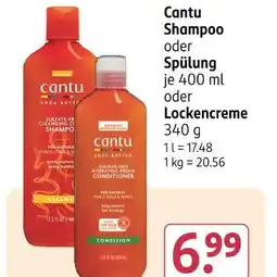 Rossmann Cantu shampoo, spülung oder lockencreme Angebot