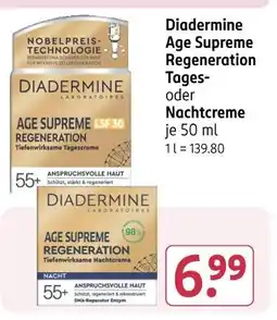 Rossmann Diadermine age supreme regeneration tages- oder nachtcreme Angebot