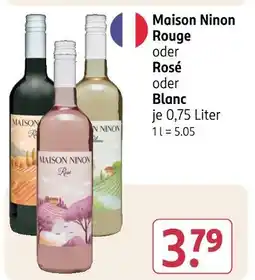 Rossmann Maison ninon rouge oder rosé oder blanc Angebot