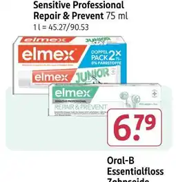 Rossmann Elmex zahncreme junior doppelpack oder sensitive professional repair & prevent Angebot