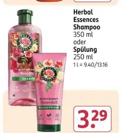 Rossmann Herbal essences shampoo oder spülung Angebot