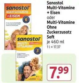 Rossmann Sanostol multi-vitamine + eisen oder ohne zuckerzusatz saft Angebot