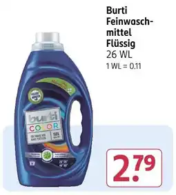 Rossmann Burti feinwaschmittel flüssig Angebot