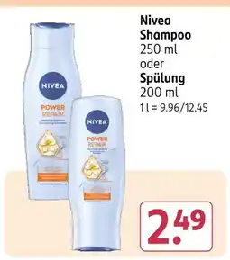 Rossmann Nivea shampoo oder spülung Angebot