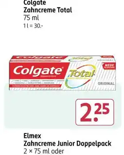 Rossmann Colgate zahncreme total Angebot