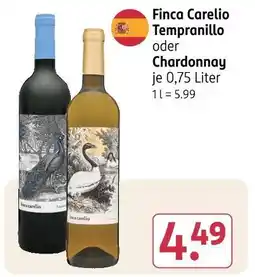 Rossmann Finca carelio tempranillo oder chardonnay Angebot