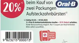 Rossmann Oral-b 20% rabatt Angebot