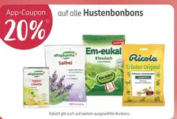 Rossmann Hustenbonbons 20% app-coupon Angebot