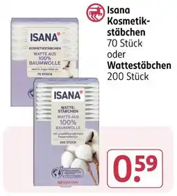 Rossmann Isana kosmetikstäbchen oder wattestäbchen Angebot