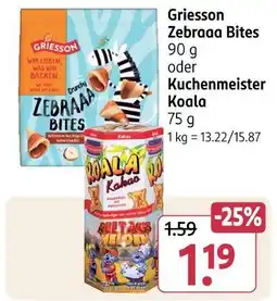 Rossmann Griesson zebraaa bites oder kuchenmeister koala Angebot