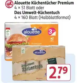 Rossmann Alouette küchentücher premium oder das umwelt-küchentuch Angebot