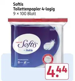 Rossmann Hakle softis toilettenpapier 4-lagig Angebot