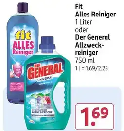 Rossmann Fit alles reiniger oder allzweckreiniger Angebot